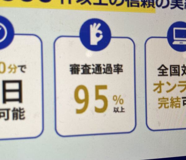 審査通過率を公開しているファクタリング会社のホームページ